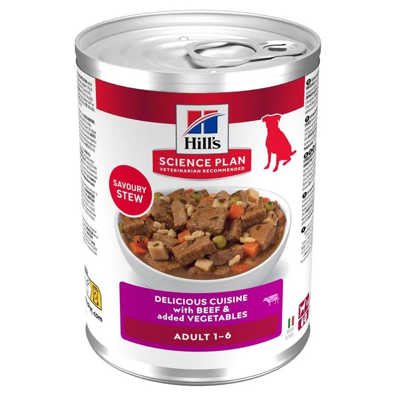 Hill's Science Plan Adult Stew (Set %: 48 x 363 g con Manzo)