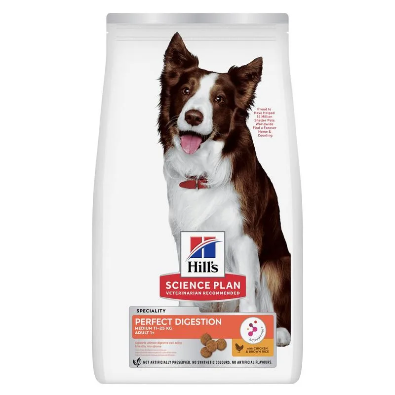 Hill's Science Plan Perfect Digestion Adult 1+ Medium con Pollo (Set %: 2 x 14 kg)