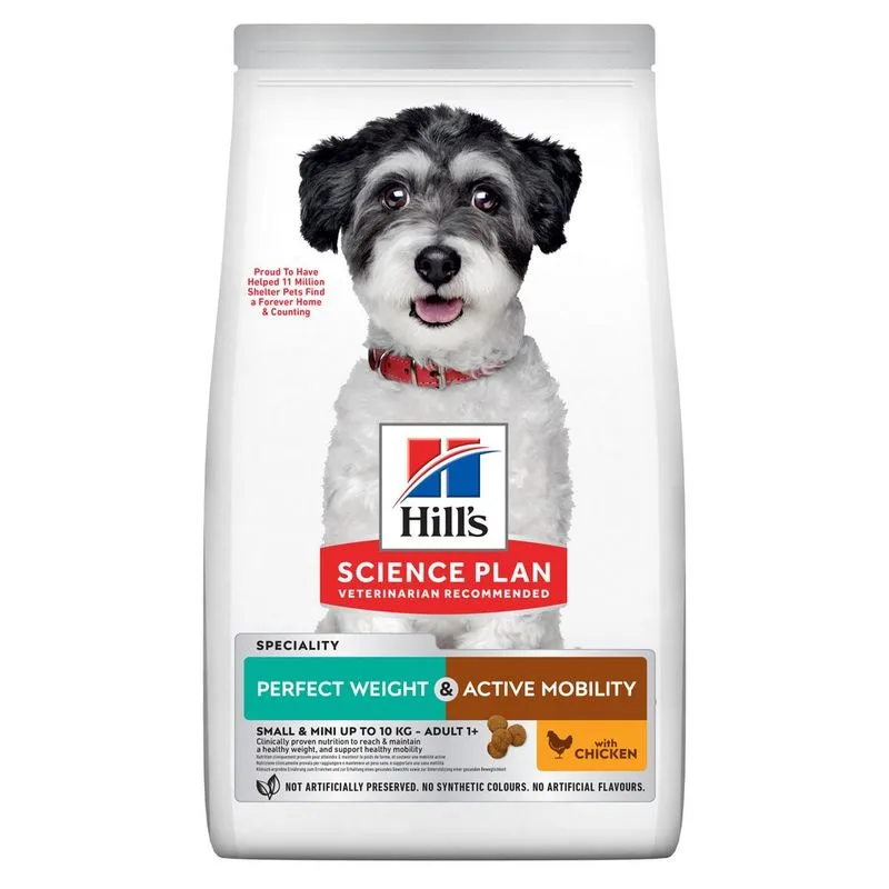 Hill's Science Plan Perfect Weight & Active Mobility Adult Small & Mini con Pollo (Set %: 2 x 6 kg)