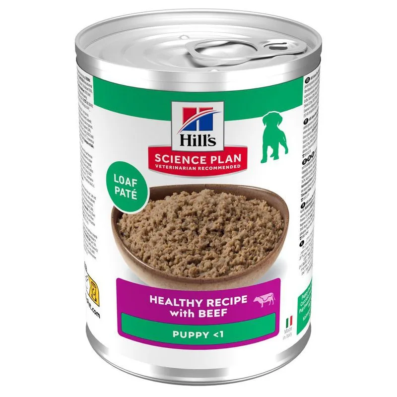 Hill's Science Plan Puppy <1 (Set %: 24 x 370 g con Manzo)