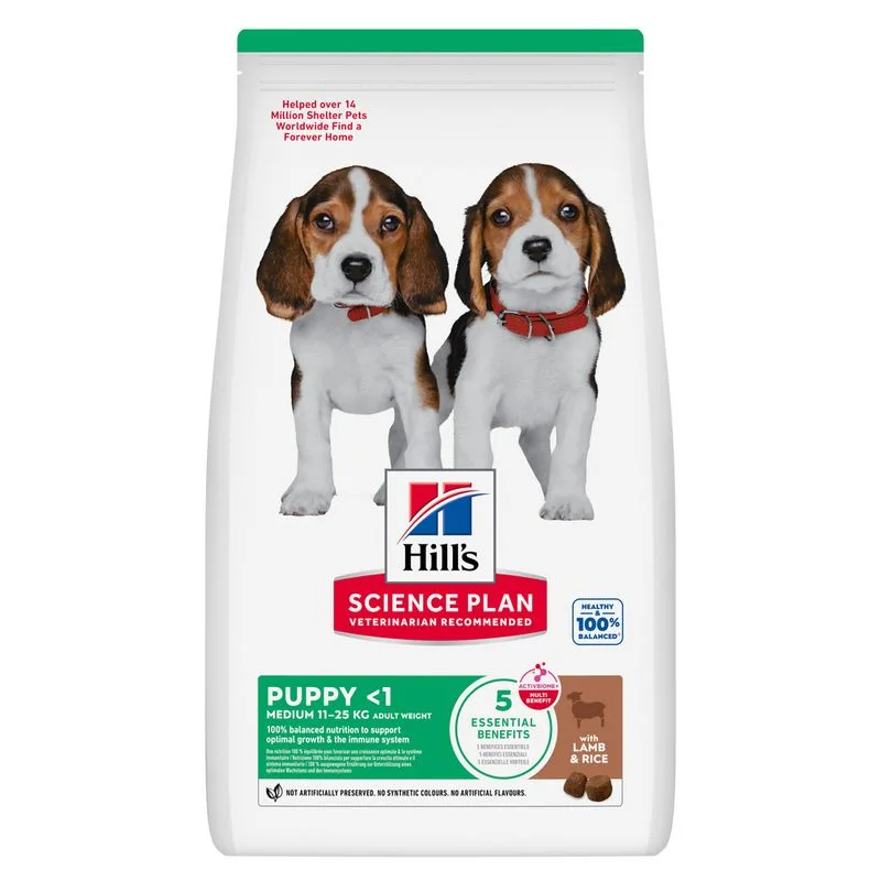 Hill's Science Plan Puppy <1 Medium con Agnello e Riso (18 kg)