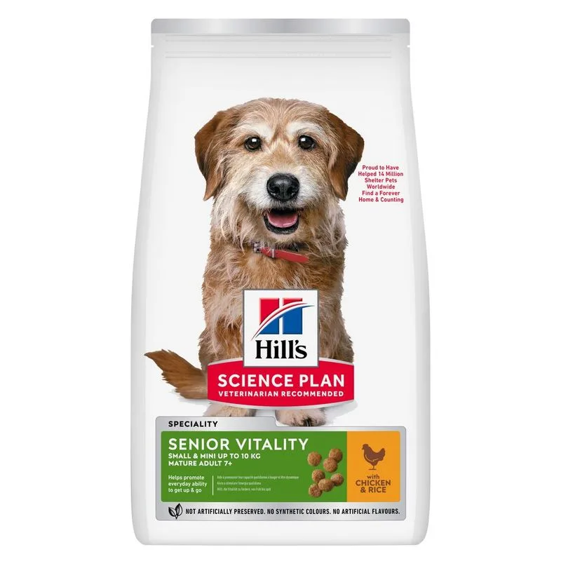 Hill's Science Plan Senior Vitality Adult 7+ Small & Mini con Pollo (Set %: 2 x 6 kg)
