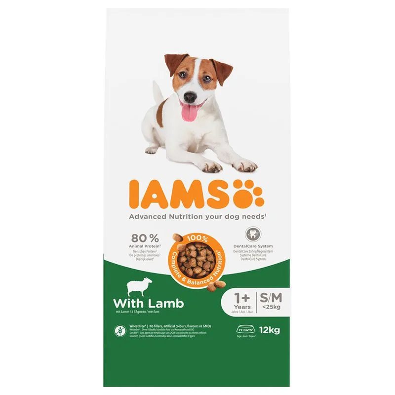IAMS Advanced Nutrition Adult Small & Medium Agnello Crocchette per cane (Set %: 2 x 12 kg)