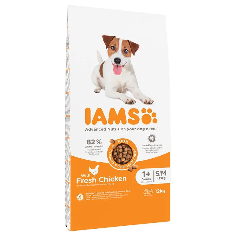 IAMS Advanced Nutrition Adult Small & Medium Pollo Crocchette per cane (Set %: 2 x 12 kg)