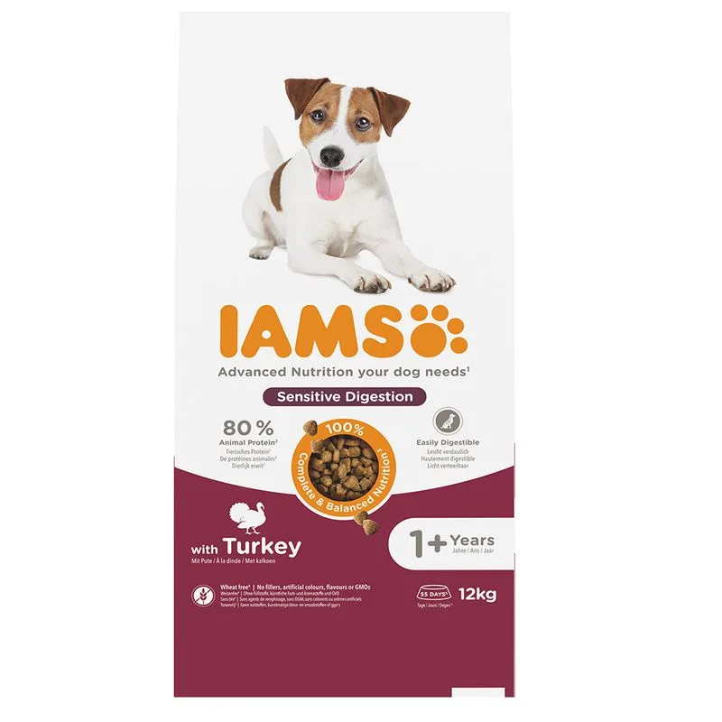 IAMS Advanced Nutrition Sensitive Digestion con Tacchino Crocchette per cani