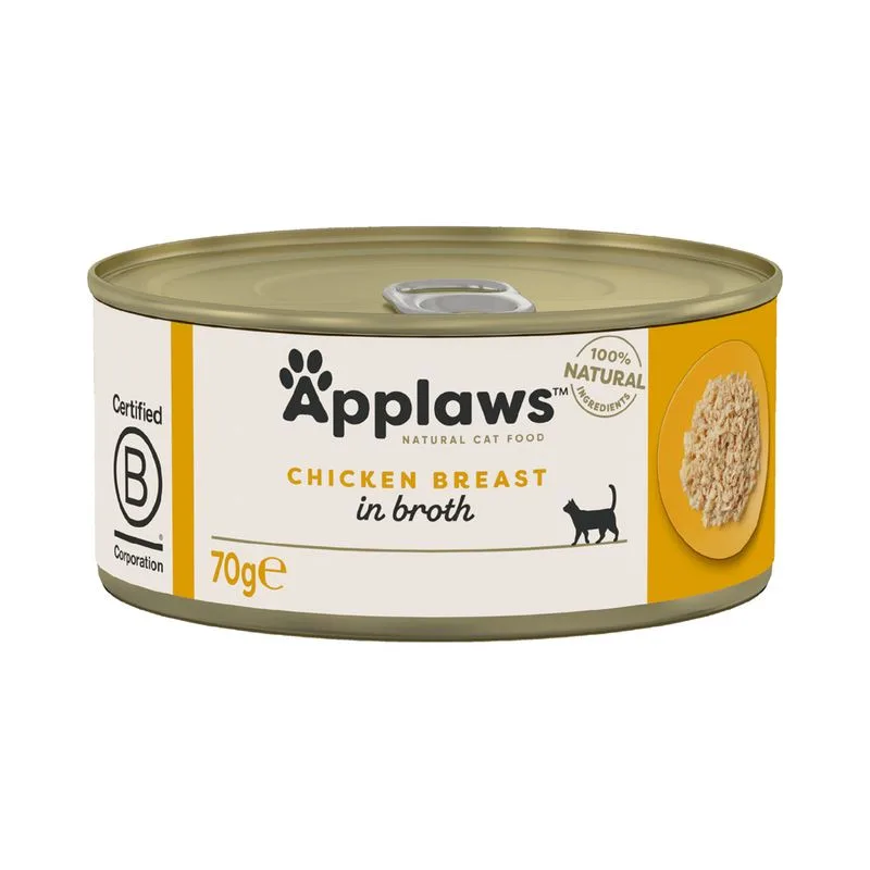 Applaws in Brodo 12 x 70 g (Petto di Pollo)