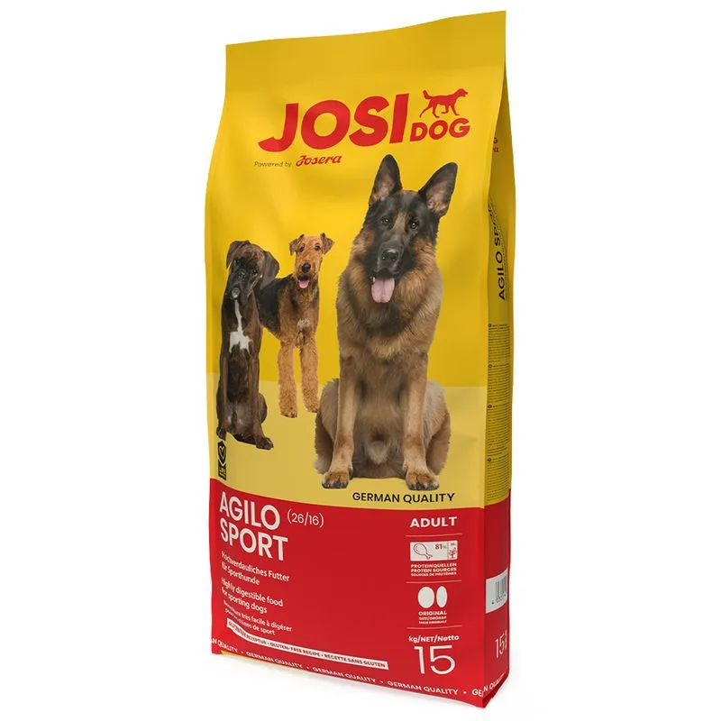 JosiDog Agilo Sport Crocchette cane (Set %: 2 x 15 kg)