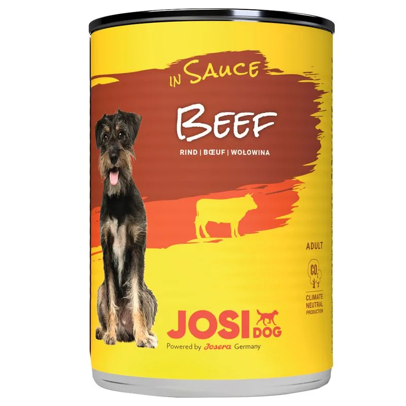 JosiDog in Salsa 12 x 415 g Alimento umido per cani (Manzo)