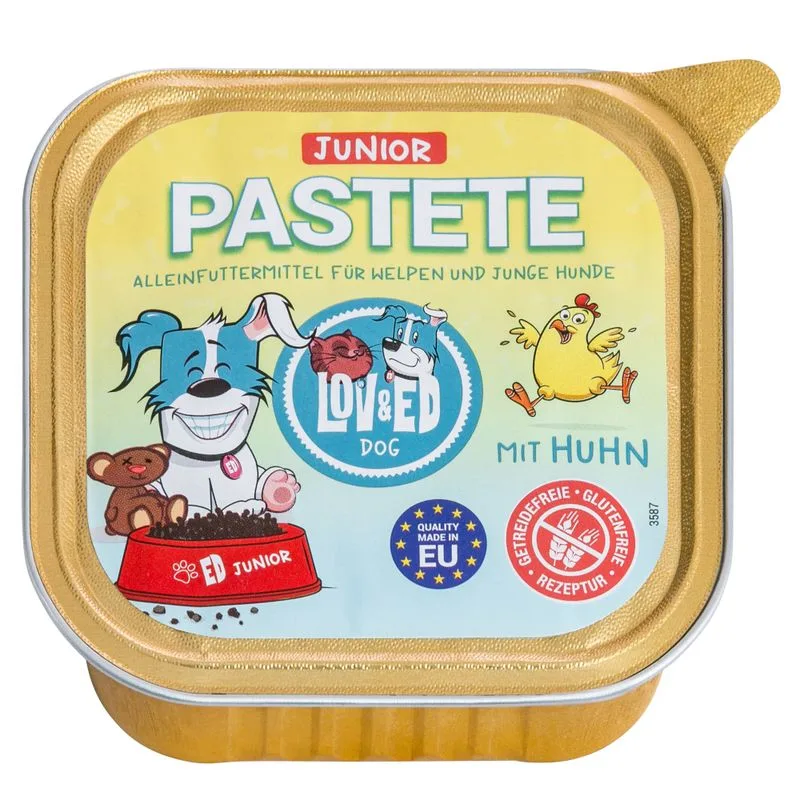 Lov & Ed Paté 12 x 150 g (Junior con Pollo)