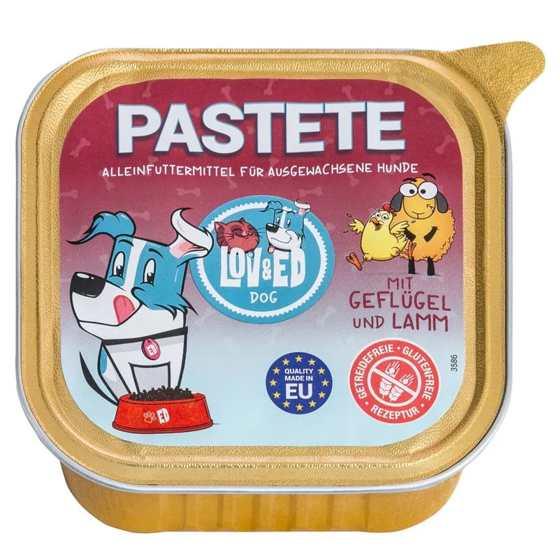 Lov & Ed Paté 12 x 150 g (con Pollame & Agnello)