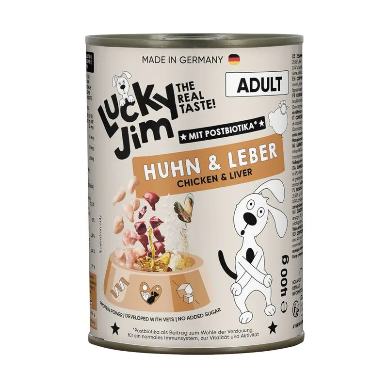 Lucky Jim Adult 6 x 400 g (Pollo & Fegato)