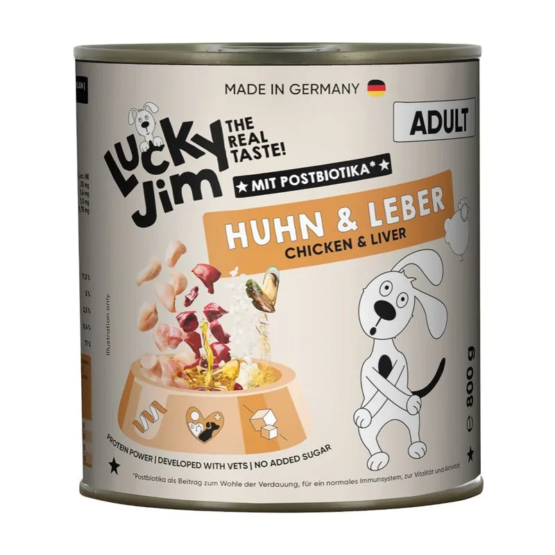 Lucky Jim Adult 6 x 800 g (Pollo & Fegato)