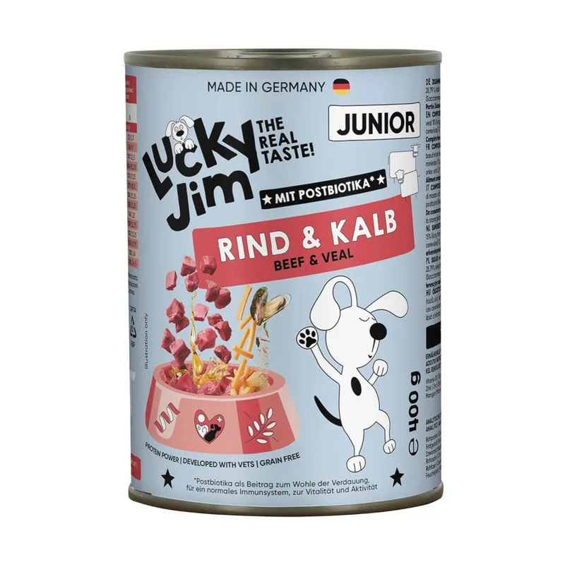 Lucky Jim Junior 6 x 400 g (Manzo & Vitello)