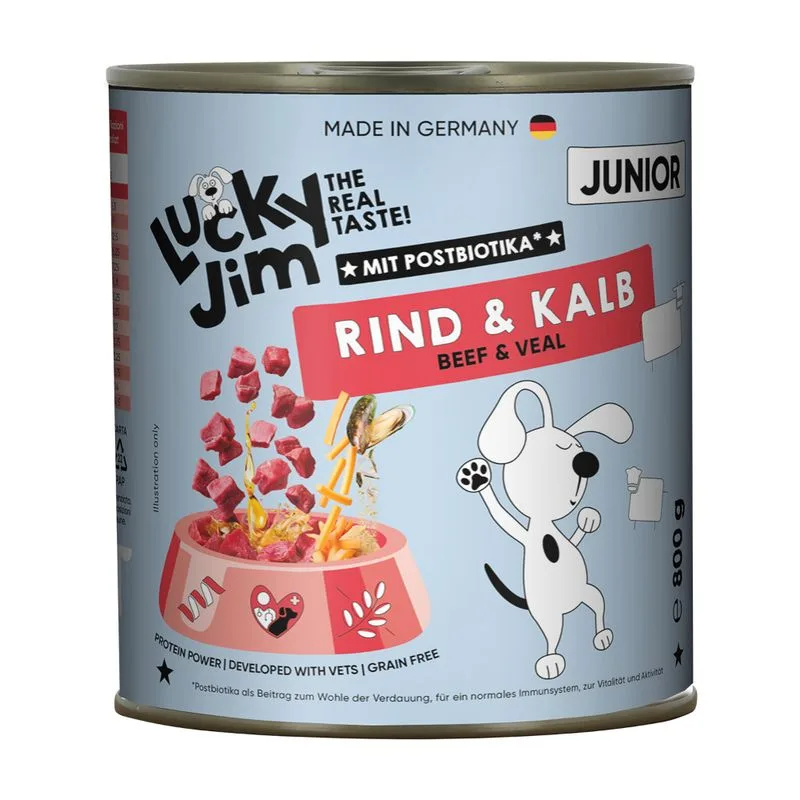 Lucky Jim Junior 6 x 800 g (Manzo & Vitello)