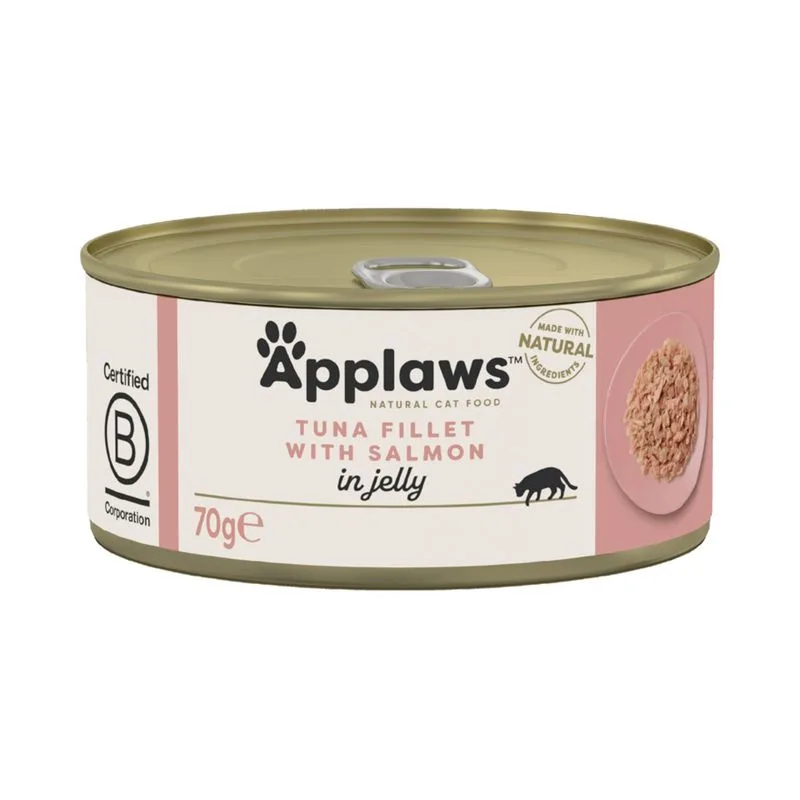 Applaws in Jelly 6 x 70 g (Tonno con Salmone)