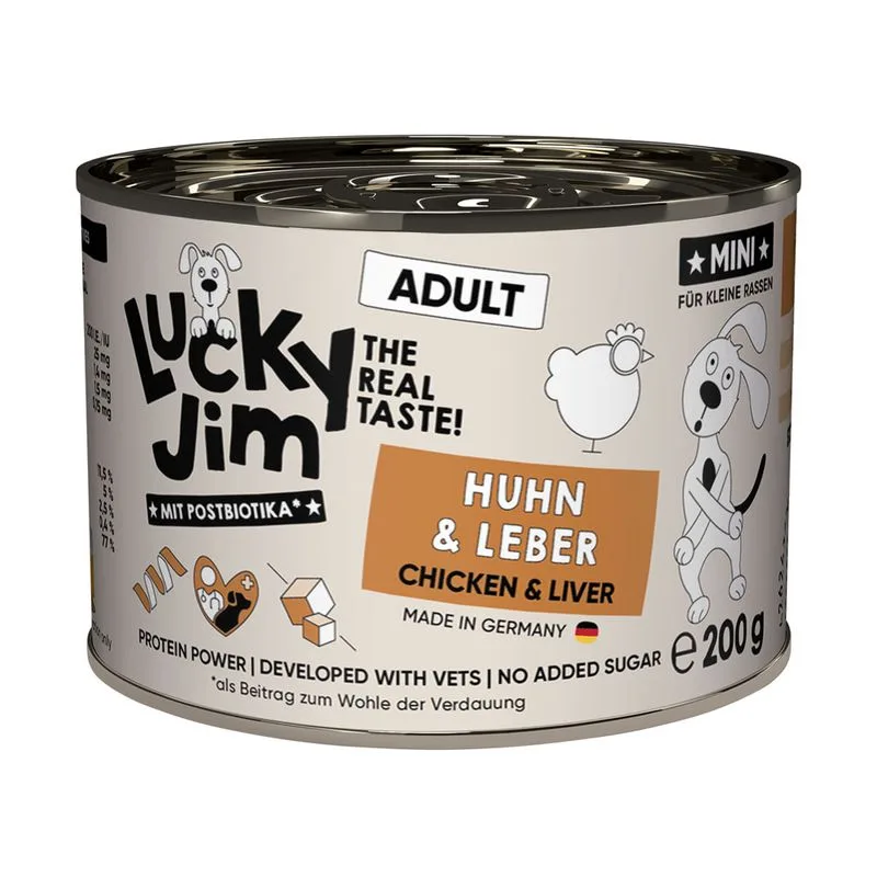 Lucky Jim MINI Adult 24 x 200 g (Pollo & Fegato)