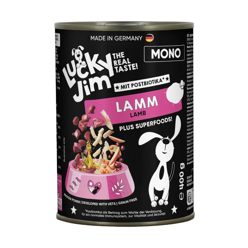 Lucky Jim Mono 24 x 400 g (Agnello)