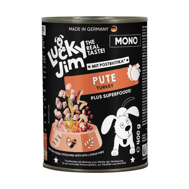 Lucky Jim Mono 24 x 400 g (Tacchino)