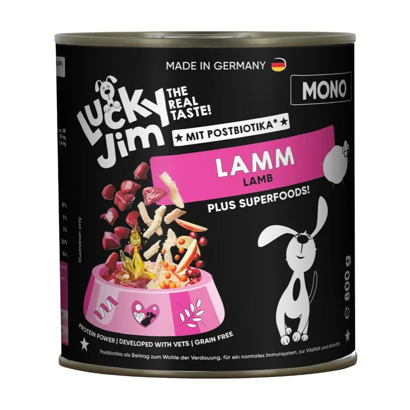 Lucky Jim Mono 6 x 800 g (Agnello)