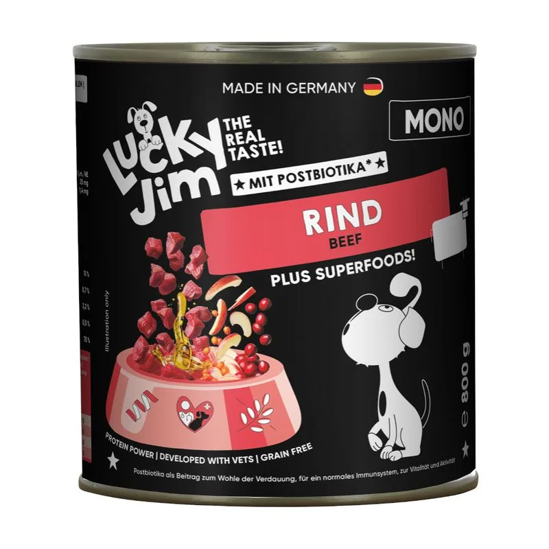 Lucky Jim Mono 6 x 800 g (Manzo)