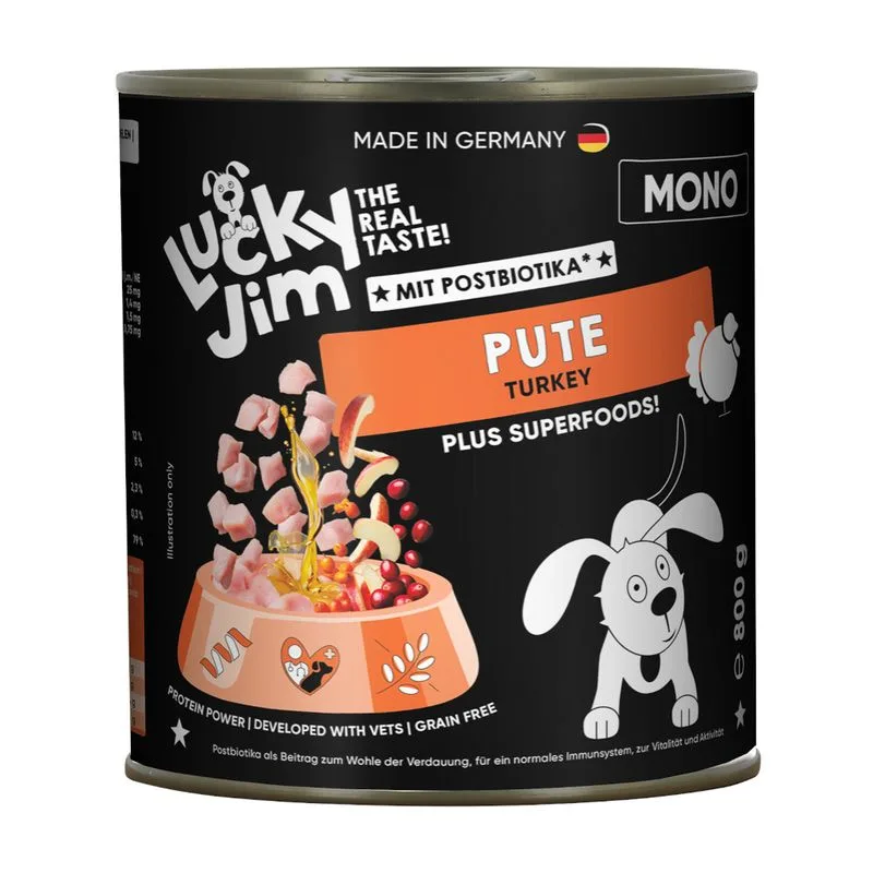 Lucky Jim Mono 6 x 800 g (Tacchino)