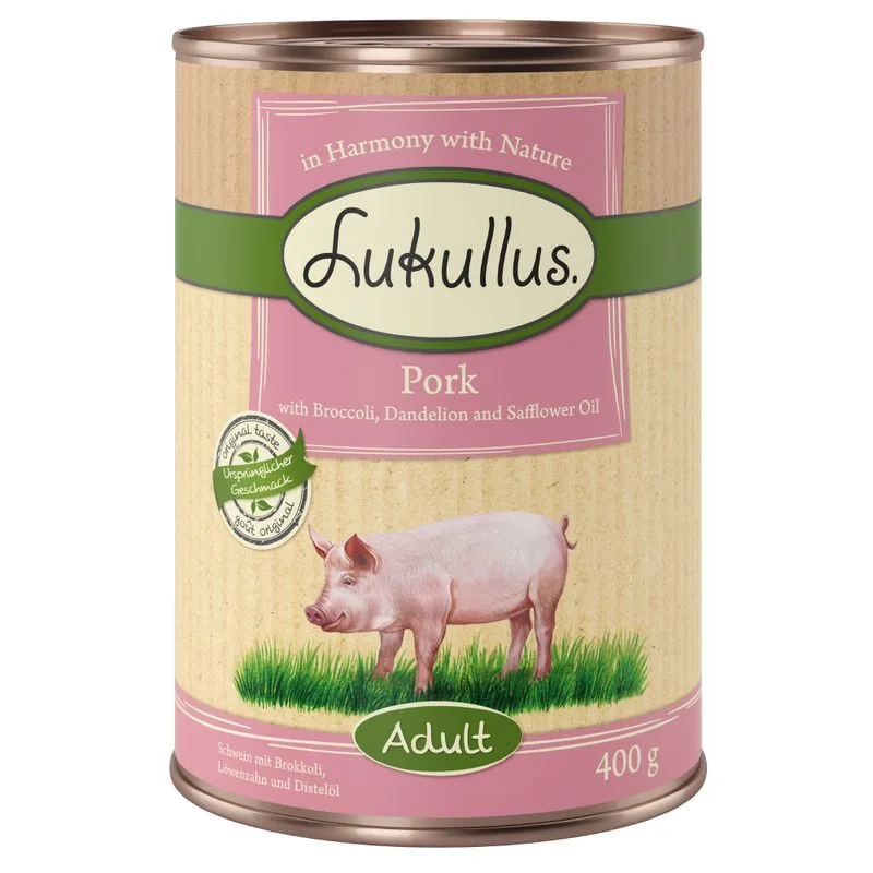 Lukullus Adult senza cereali 6 x 400 g (Maiale)