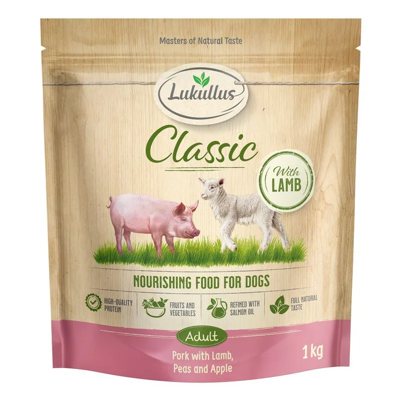 Lukullus Classic Maiale & Agnello (Set %: 5 x 1 kg Nuova ricetta)