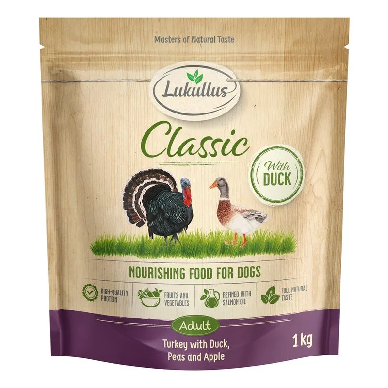 Lukullus Classic Tacchino & Anatra (5 kg (5 x 1 kg) Nuova ricetta)