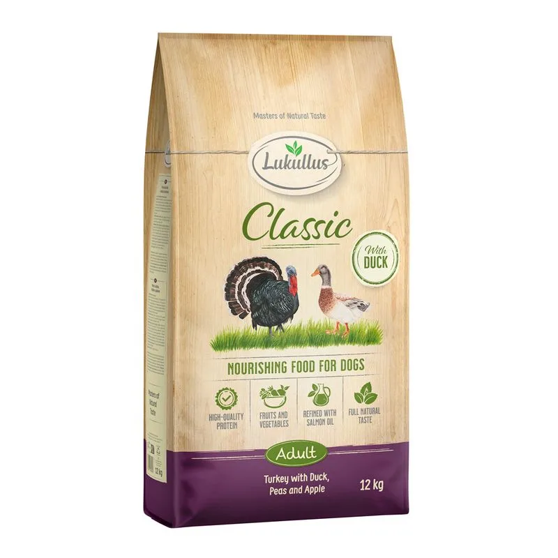 Lukullus Classic Tacchino & Anatra (Set %: 2 x 12 kg Nuova ricetta)