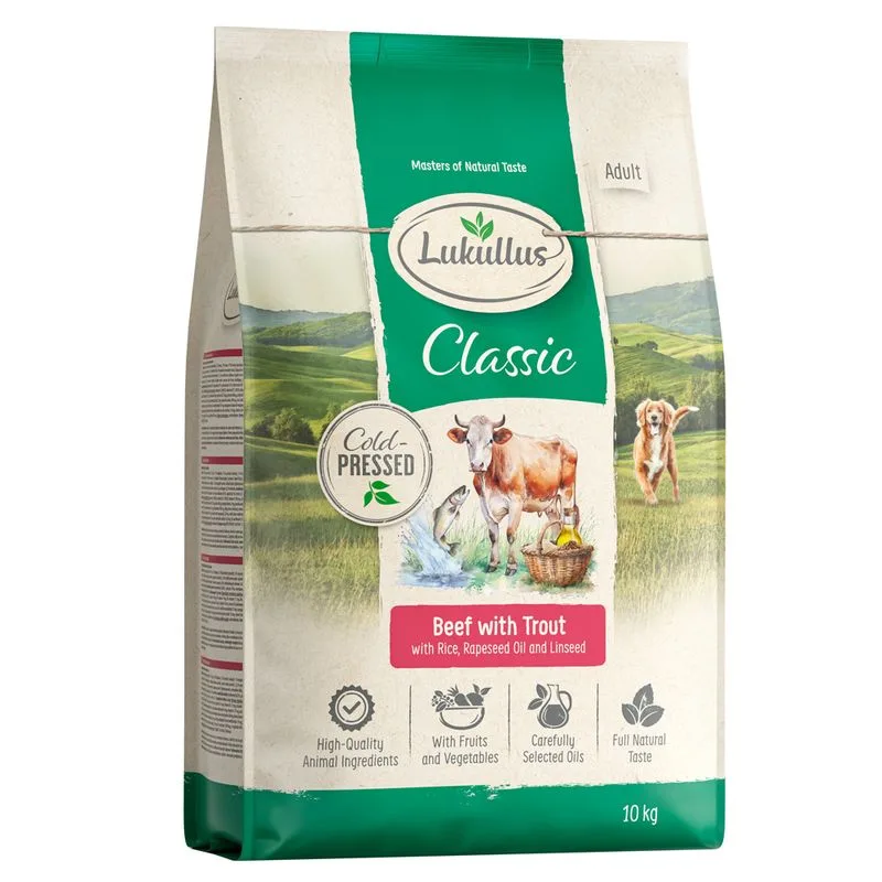 Lukullus Manzo Charolais & Trota (Set %: 2 x 10 kg Nuova ricetta)
