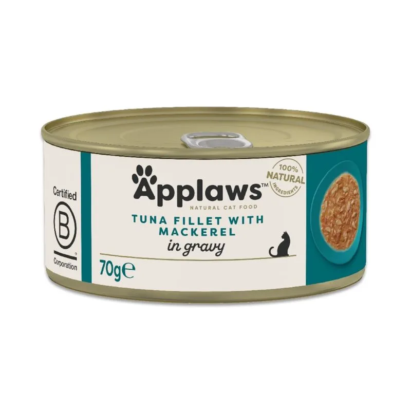 Applaws in salsa 48 x 70 g (Filetto di tonno con sgombro)