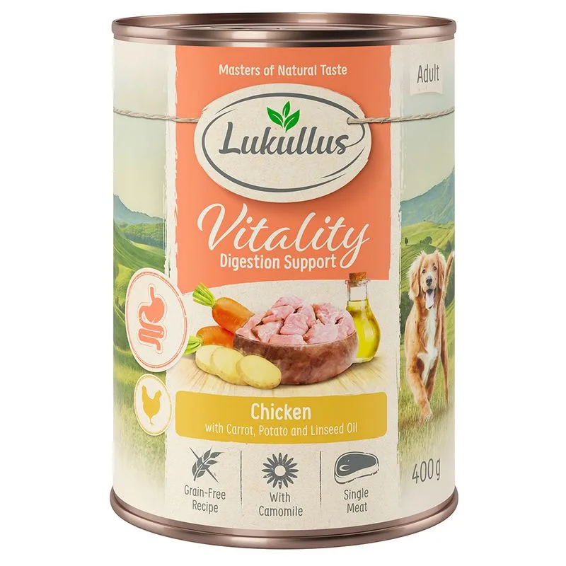 Lukullus Vitality 24 x 400 g (- Digestion Support - Pollo)