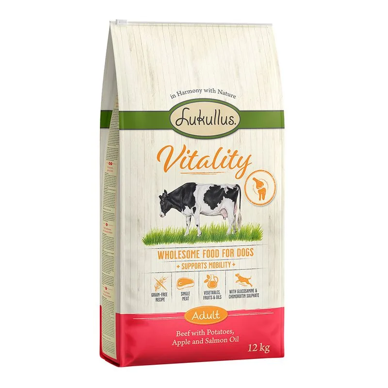 Lukullus Vitality Articolazioni Manzo - senza cereali Crocchette (Set %: 2 x 12 kg)