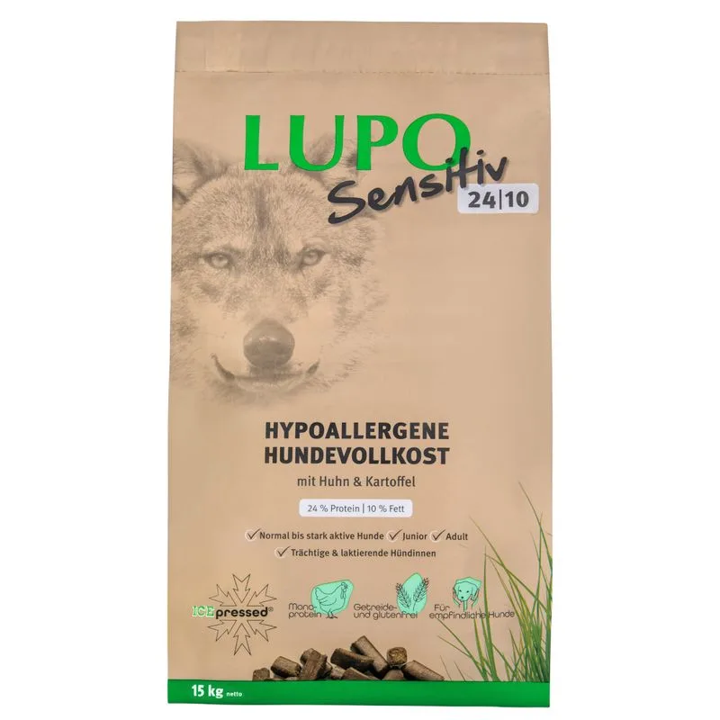 Multipack risparmio! 2 x 15 kg Lupo Sensitiv (Sensitiv 24/10)