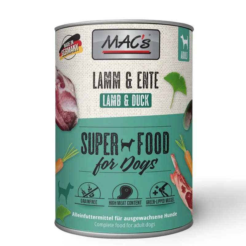 MAC's Adult 12 x 400 g (Agnello & Anatra)