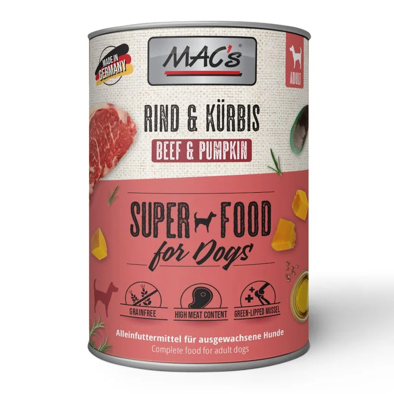 MAC's Adult 6 x 400 g (Manzo & Zucca)