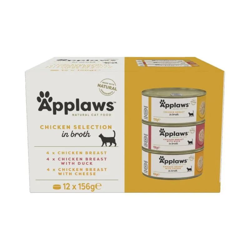 Set prova! Applaws 12 x 156 g (Selezione di Pollo in Brodo)