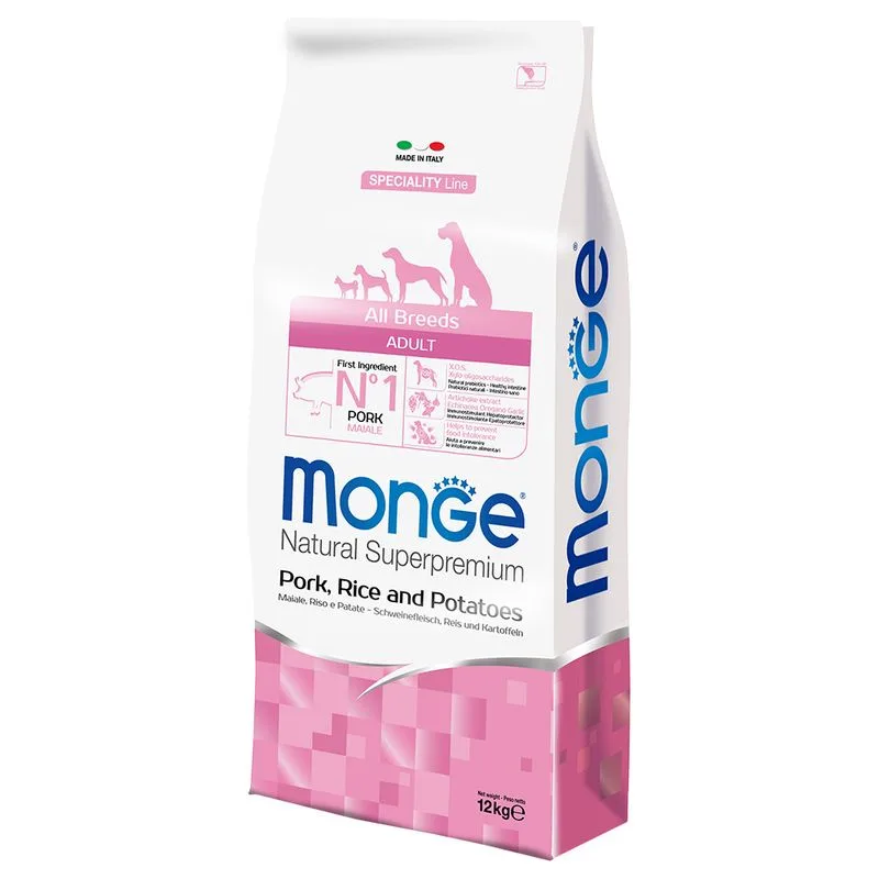 Monge Superpremium All Breeds Adult Maiale, Riso e Patate