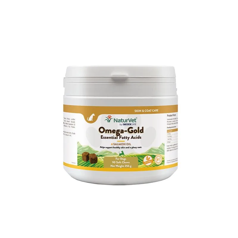 NaturVet Omega Gold Complemento alimentare cane (90 pz)