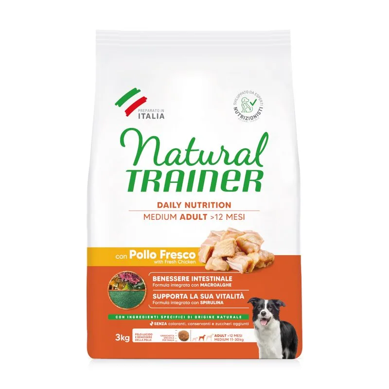 Natural Trainer Adult Medium con Pollo (Set %: 2 x 3 kg)