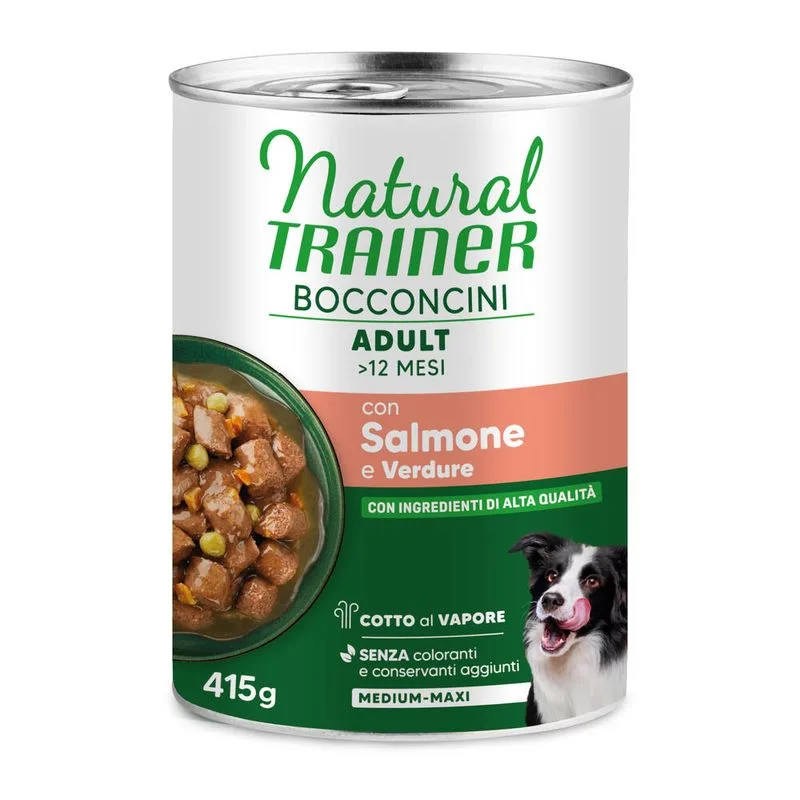 Natural Trainer Bocconcini Adult Medium & Maxi 415 g (Salmone)