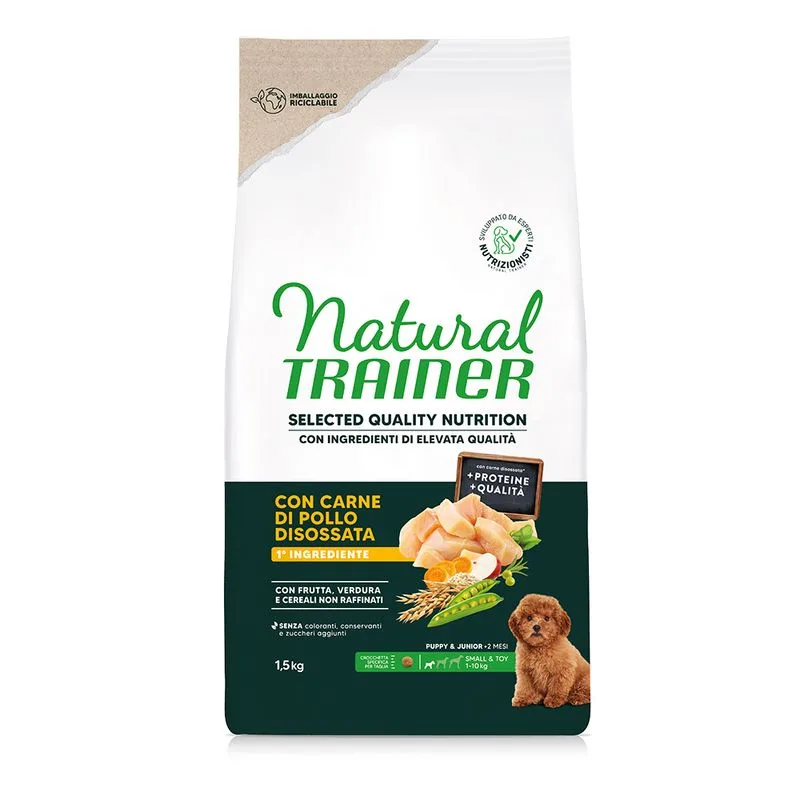 Natural Trainer Selected Quality Nutrition Puppy Small & Toy Pollo (Set %: 2 x 1,5 kg)