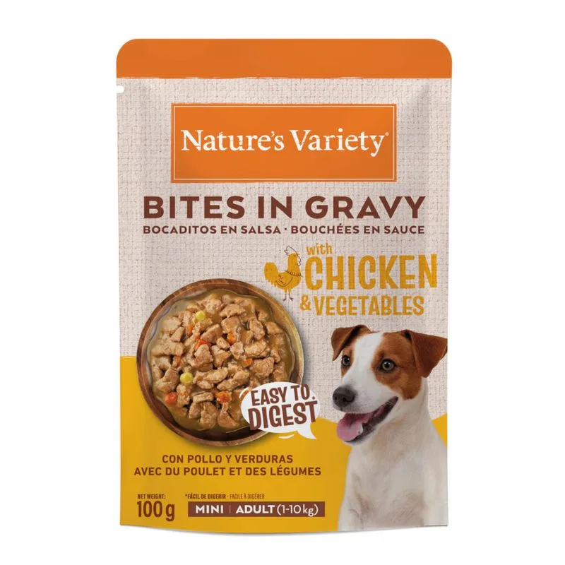 Nature's Variety Bites in Salsa Mini Adult 24 x 100 g