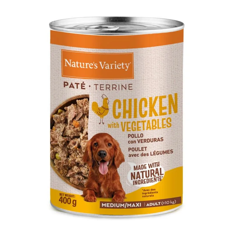 Nature's Variety Paté Medium/Maxi Adult (Set %: 12 x 400, g Pollo)