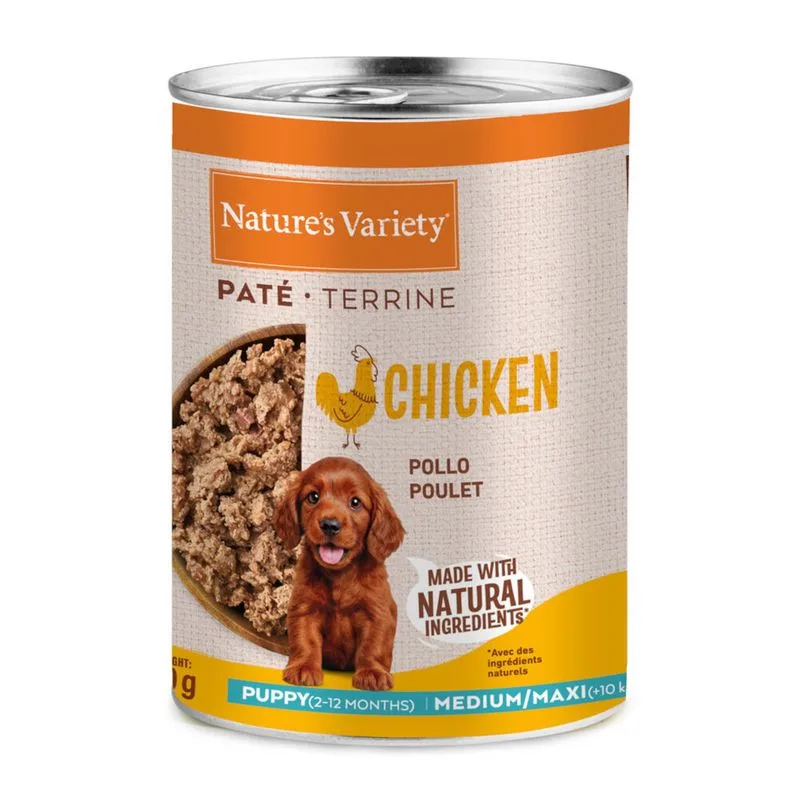 Nature's Variety Paté Medium/Maxi Puppy (Set %: 12 x 400 g Pollo)