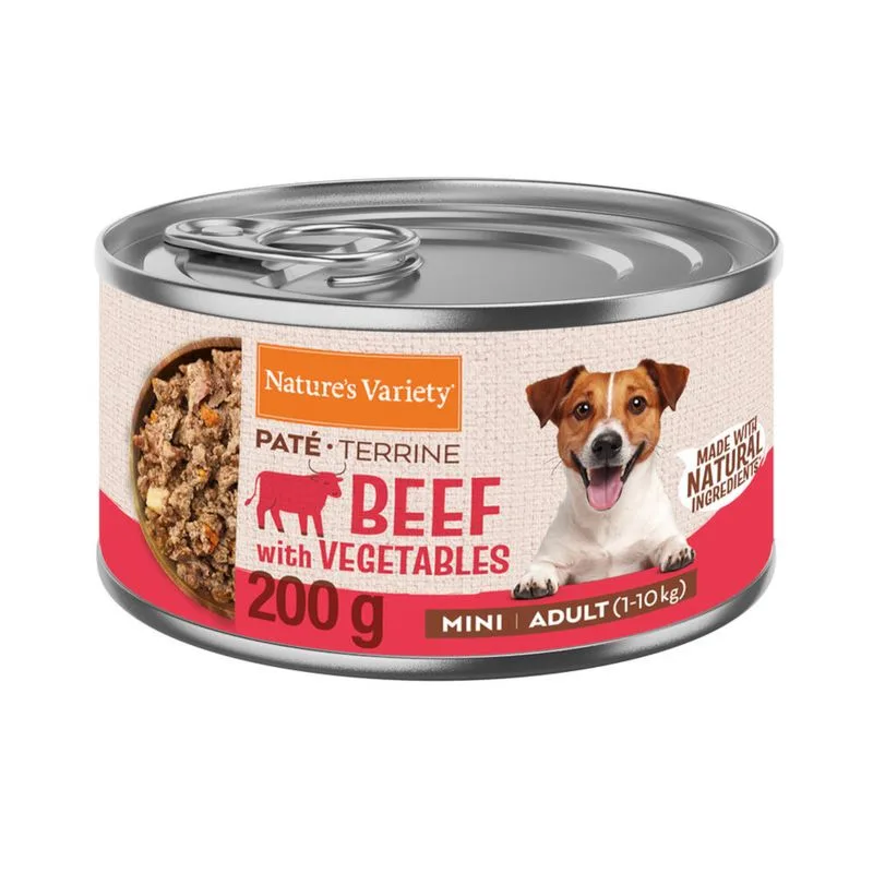 Nature's Variety Paté Mini Adult (Set %: 12 x 200 g Manzo)