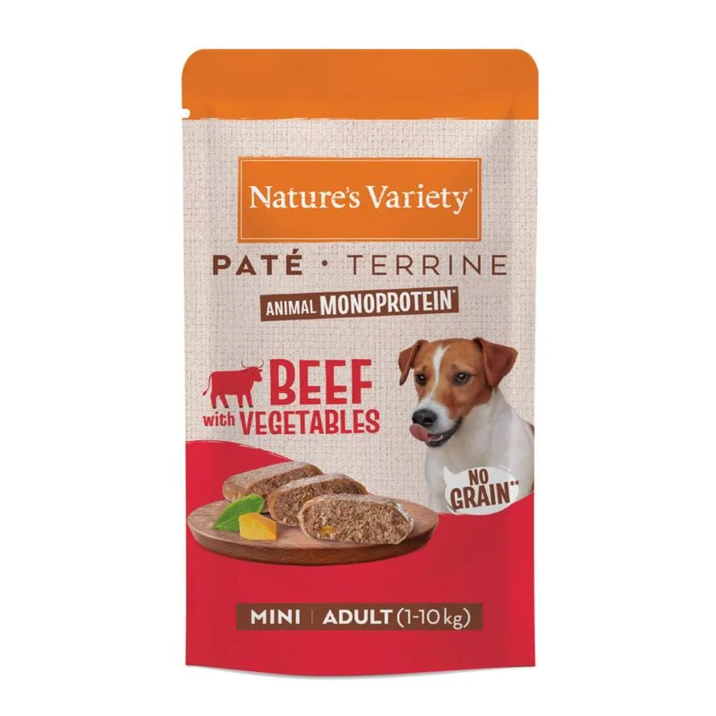 Nature's Variety Paté No Grain Adult Mini 16 x 150 g (Manzo)