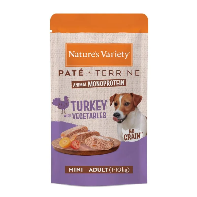 Nature's Variety Paté No Grain Adult Mini 16 x 150 g (Tacchino)