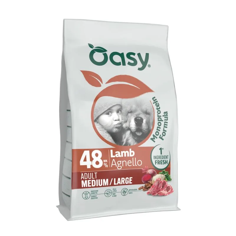 Oasy Adult Medium/Large Agnello (Set %: 2 x 10 kg)