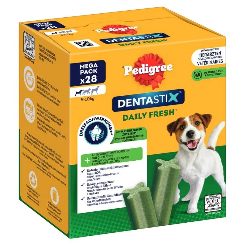Pedigree Dentastix Fresh Snack per cani di tg. piccola (5-10 kg) (Set %:  6 x 28 pz (168 pz))